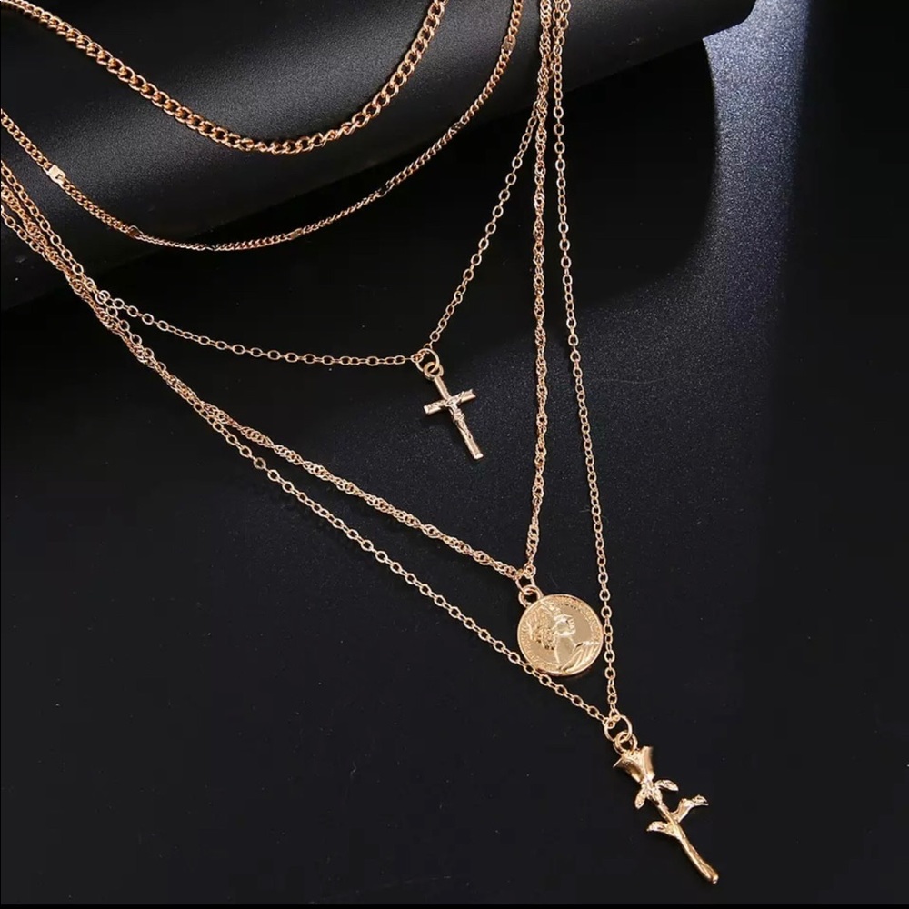 Make An Offer! Multi-Layered Cross Necklaces